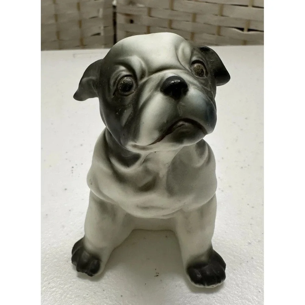 Vintage Brinns Bone English Bulldog China Porcelain Figurine 4